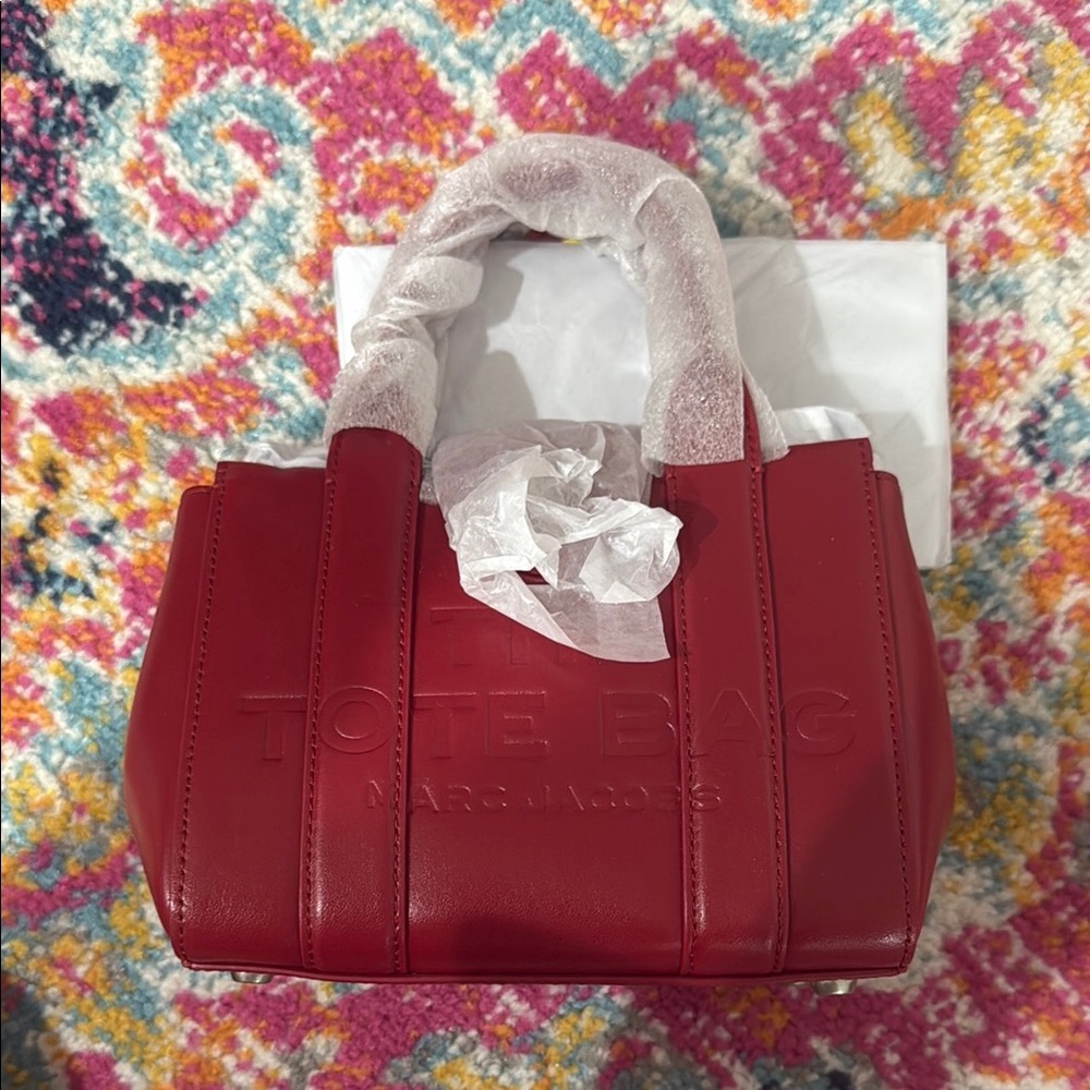 Marc Jacobs Red Elegant Tote Bag
